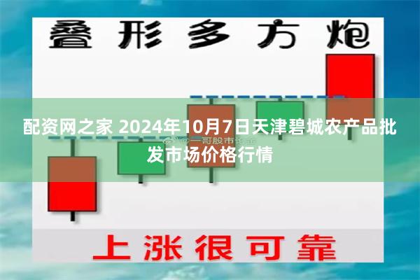 配资网之家 2024年10月7日天津碧城农产品批发市场价格行情