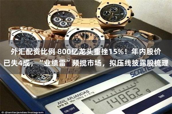 外汇配资比例 800亿龙头重挫15%！年内股价已失4成，“业绩雷”频搅市场，拟压线披露股梳理